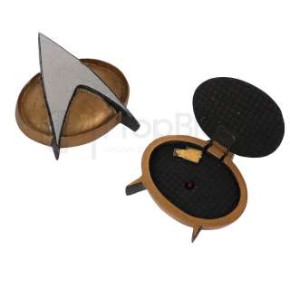 Star Trek: The Next Generation (1987) "Brothers" Prototype Opening Starfleet Commbadge | The Prop Block