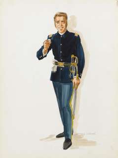 Lot 209 - A Burt Lancaster costume sketch from The Hallelujah Trail