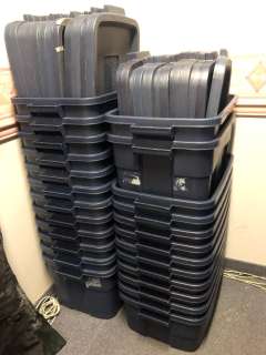 Group of 24 rubber made plastic storage bins w/ 24 lids (From the superhero show) | Direct Liquidation
