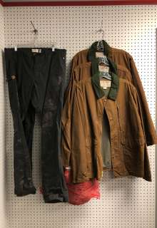 "Superheroes Show" Season 5 EP 509 #4 Hero & Stunt Forest outfits - 3 brown w/ green collar jackets/ | Direct Liquidation