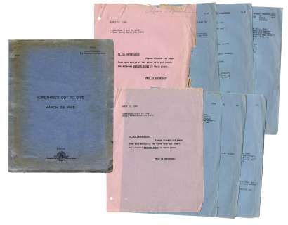 Marilyn Monroe’s Very Own Hand-Annotated Script From Her Last Movie, ’’Something’s Got to Give’’ -- Marilyn Writes Notes to Herself, ’’...almost a whisper / I just want to tell you...’’ | Nate Sanders