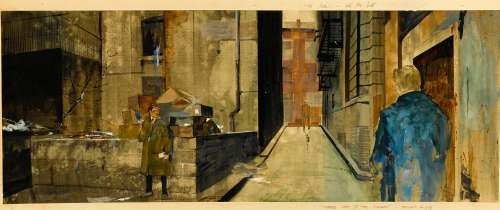 Lot 1282 - An original set design sketch from Three Days of the Condor