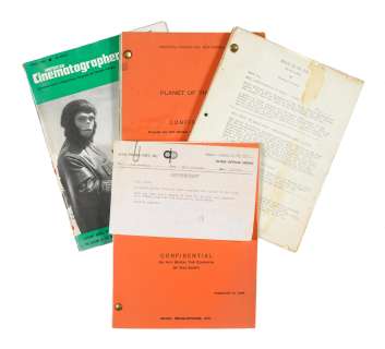 Lot 390 - Cinematographer Leon Shamroy‘s screenplay archive from Planet of the Apes
