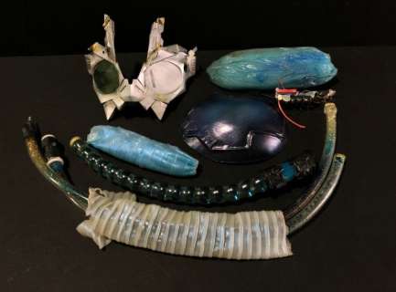 Lot 43 - Almost Human - misc screen used parts