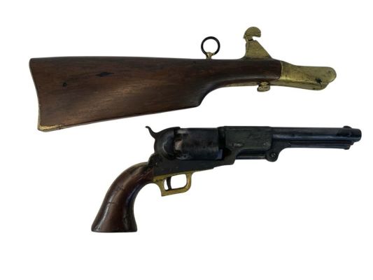 Lot 76 - Cold Mountain (2003) - W.P. Inman (Jude Law) Stunt Gun with Attachable Stock | Hanlin Auction Service