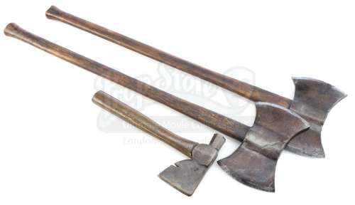 The House with a Clock in Its Walls | Two Jonathan Barnavelt’s (Jack Black) Stunt Axes and One Lewis Barnavelt’s (Owen Vaccaro) Stunt Hatchet | Propstore