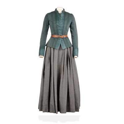 Outlander | Teal bodice and skirt, worn by Claire Season 8, Episode 7, ’Evidence Of Things Not Seen’ 4 | Bonhams