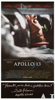 Fred Haise Signed Apollo 13 Movie Poster -- ’’Houston, we’ve had a problem here!’’ | Nate Sanders