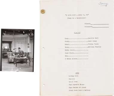 Lucille Ball I Love Lucy Script with Photo.... | Heritage