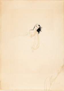 A Vivien Leigh Costume Design Sketch Signed by Walter Plunkett from "Gone With The Wind." | Heritage