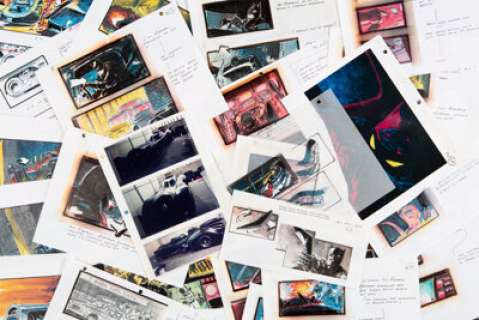 Batman Returns Storyboard and Concept Original Art with Production Copies and Batmobile Production Photos Group of 127 (Warner Brothers, c. 1992). | Heritage