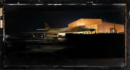 Real Genius Matte Painting of the B1B Lancer (TriStar, 1985). | Heritage