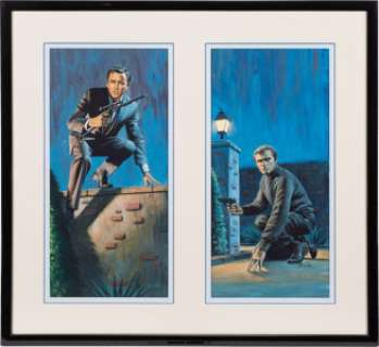 Original Pair of The Man from U.N.C.L.E. Aurora Model Kit Box Art by Mort Kunstler. | Heritage