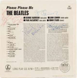 The Beatles, Signed Please Please Me Mono UK First Pressing Record Sleeve (Parlophone PMC 1202, 1963). | Heritage