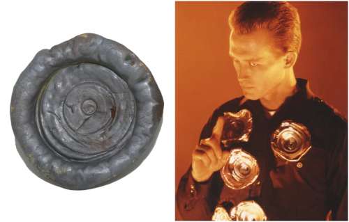 Terminator 2: Judgement Day Production Made T-1000 Robert Patrick Bullet Splash - 1991 | SWAU