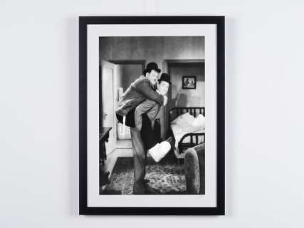 The County Hospital (1932) - Stan Laurel & Oliver Hardy | The County Hospital (1932) - Stan Laurel & Oliver Hardy - Fine Art Photography - Luxury Wooden Framed 70X50 cm - Limited Edition Nr 09 of 50 - Serial ID 20049 - Original Certificate (COA), Hologram Logo Editor and QR Code | Catawiki