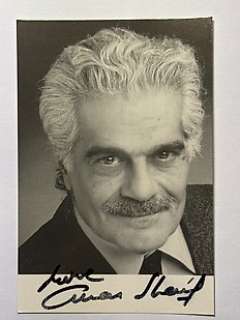 Doctor Zhivago - Doctor Zhivago - Omar Sharif (1932-2015), personally signed photocard