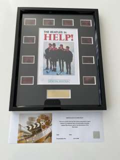 Beatles "Help" Film Cell Display | Beatles "Help" Film Cell Display - John Lennon, George Harrison, Paul McCartney, Ringo Starr | Catawiki