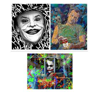 Raffaele De leo - Raffaele De Leo - 3 Work! Edizione Limitata - Jack Nicholson Soup 45x55 Jack Nicholson (The Joker) | Catawiki