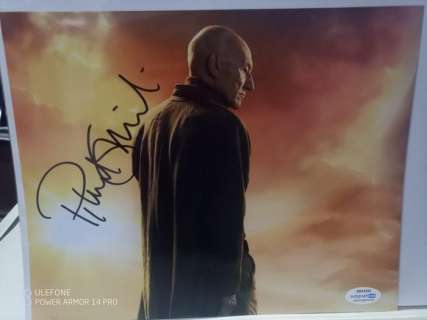Star Trek - Signed in person by Patrick Stewart (+) as "Picard" - double COA - Autograph , photo | Catawiki