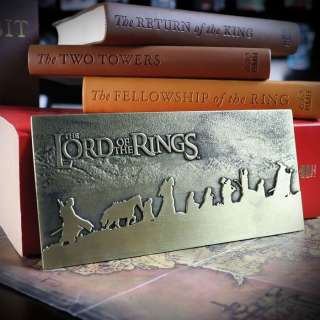 Lord of the Rings - - Movie prop The Fellowship Plaque - Limited Edition (mint condition, never opened) | Catawiki