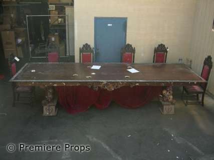 Halloween II Dark Brown Table & Chairs Movie Props | Premiere Props
