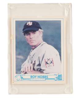 "The Natural" Roy Hobbs’ (Robert Redford) Baseball Card | Planet Hollywood Vault