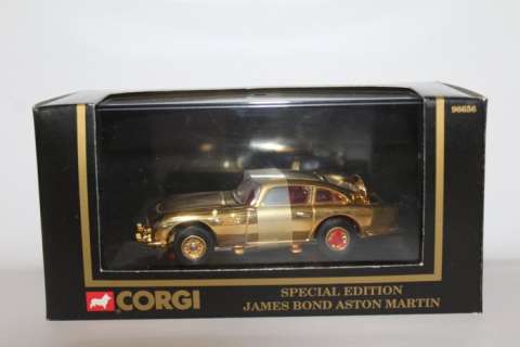 James Bond 007: Goldfinger - Sean Connery - No.96656 - Special Edition - Gold Plated Aston Martin DB5 - Corgi Toys | Catawiki