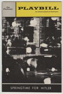 1968 "The Producers" Original Movie Prop "Springtime For Hitler" Playbill | Gotta Have Rock and Roll