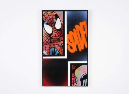 FÜR (1978) - Catching a Cat - We Spray (Vintage Batman & Robin) - Unique Art Work 1/1 ! - Framed- 104x62x3 cm - Limited 01 of 01 Worldwide ! - 100% New | Catawiki