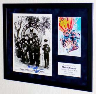 Police Academy - Marion Ramsey (RIP 2021) (Laverne Hooks) Framed, signed + Certificate of Authenticity | Catawiki