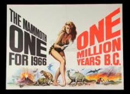 ONE MILLION YEARS B.C. (1966) - Lot 195 - Prototype Poster