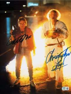 Back to the Future - Double signed by Michael J. Fox & Christopher Lloyd - 11x14 Inch - with Beckett COA | Catawiki