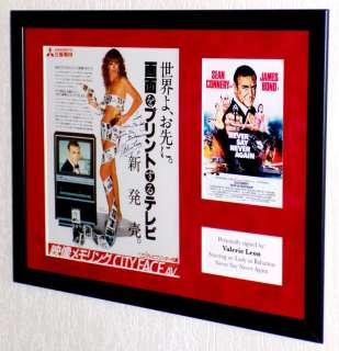 James Bond 007: Never Say Never Again - Valerie Leon (Lady in Bahamas) Premium Framed, signed, Certificate of Authenticity