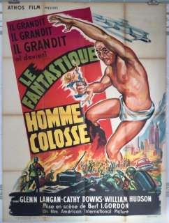 Art by Belinsky - Amazing colossal man (1957) Bert I. Gordon - Original French Cinema first release 160x120cm | Catawiki