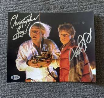 Back to the Future - Michael J. Fox & Christopher Lloyd - Signed - 8x10" Beckett COA | Catawiki