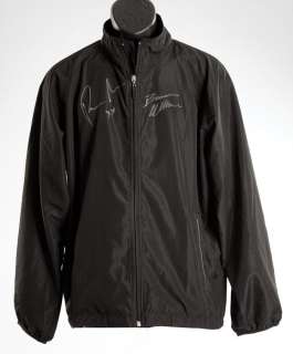 Lot 42 - Surrogates windbreaker and laptop protector signed by Bruce Willis and Radha Mitchell