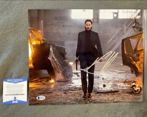 John Wick - Keanu Reeves - Signed - with Beckett 11x14, | Catawiki