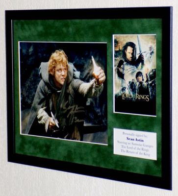 Lord of the Rings - Sean Astin (Samwise Gamgee) Premium Framed, signed + COA & Photo signing
