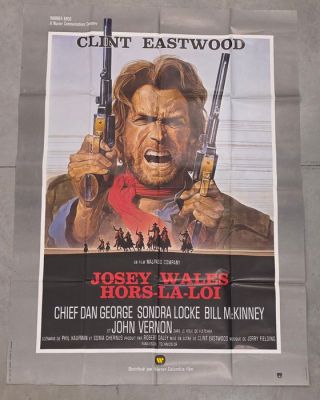 The Outlaw Josey Wales - Josey Wales Hors-La-Loi - 160x120 cm | Catawiki