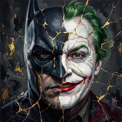 Artxlife - Kintsugi of Madness Batman&Joker (1989) | Catawiki