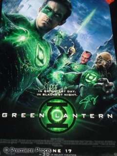 Lot 403 - Green Lantern (2011) Autographed One Sheet Poster