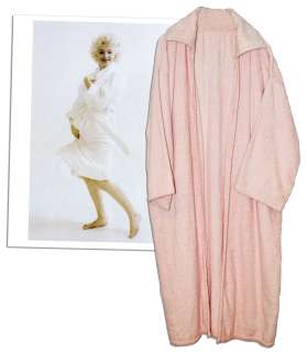 Marilyn Monroe Pink Robe -- Worn by The Screen Siren on Set of Her 1957 Film Opposite Laurence Olivier -- ‘‘The Prince and the Showgirl‘‘