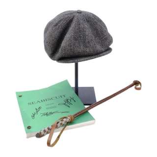 SEABISCUIT (2003) - Lot 1518 - Red Pollard‘s (Tobey Maguire) Hat, Riding Crop and Script