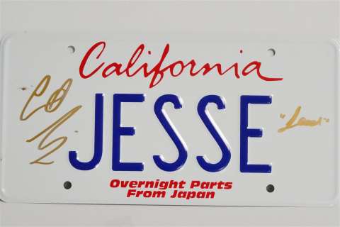 The Fast and the Furious Signed "Jesse" License Plate | GWS Auctions