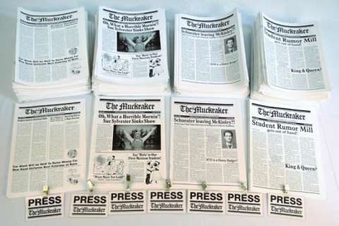 Lot 257 - The Muckraker William McKinley High School student newspaper prop lot from "Rumours".