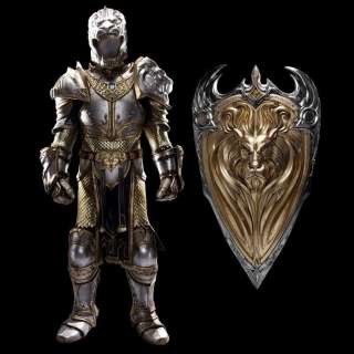 WARCRAFT (2016) - Lot #465 : King Llane‘s (Dominic Cooper) Battle Armor and Shield