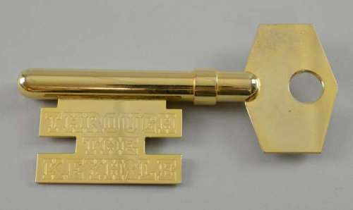 Through The Keyhole (British TV show) Original metal key used in the series, 6.5 inches | Ewbank’s