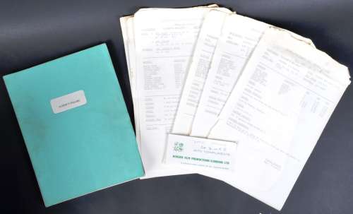 ESTATE OF DAVE PROWSE - ALBERT’S FOLLIES (WHITE CARGO) ORIGINAL SCRIPT | Auctioneum Ltd