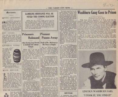 Lot 206 - City Slickers II prop newspaper